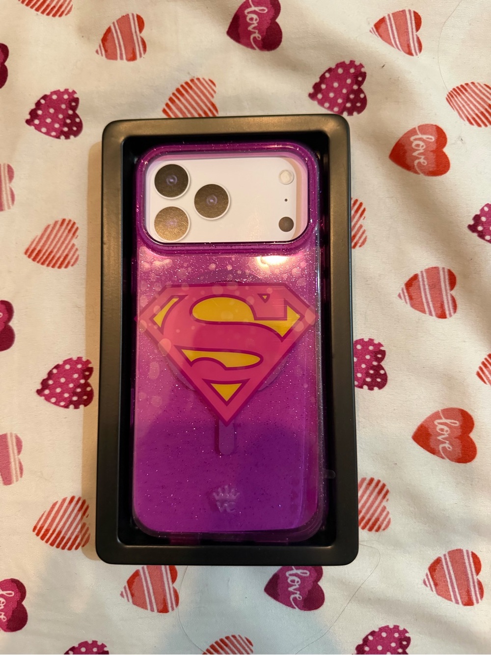 Velvet Caviar iPhone 17 Pro Max case (Supergirl)